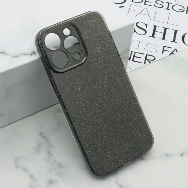 Futrola glow shining za iphone 15 pro max (6.7) tamno siva