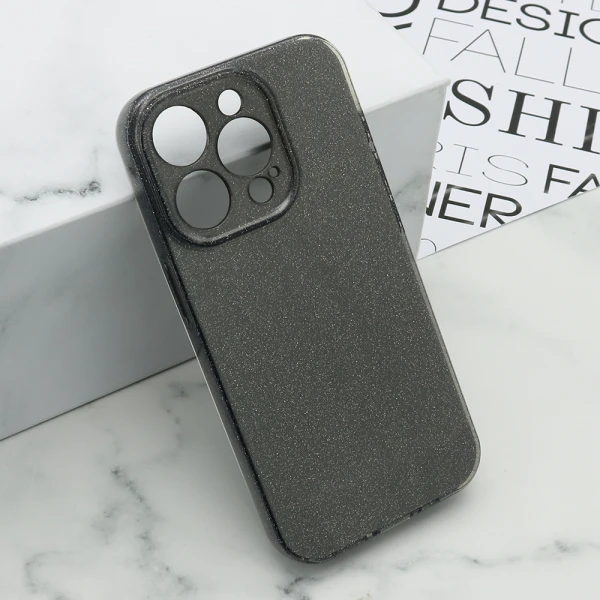 Futrola glow shining za iphone 15 pro (6.1) tamno siva