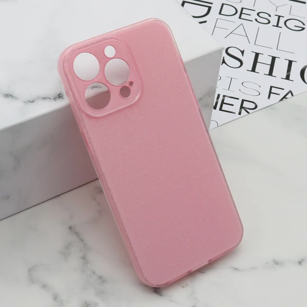Futrola glow shining za iphone 15 pro max (6.7) roze