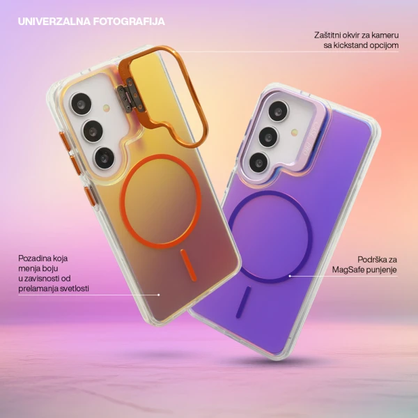 Futrola glow look magsafe za samsung s941b galaxy s26 5g ljubicasta