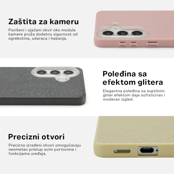 Futrola glow dust za xiaomi redmi note 15 pro 5g (global)/xiaomi redmi note 15 pro 5g (eu) bela