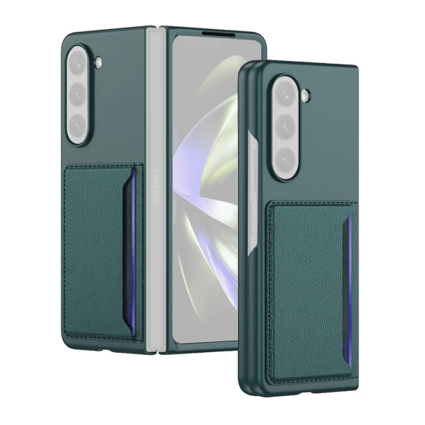 Futrola elegant card za samsung f946b galaxy z fold 5 5g zelena (gkk case)