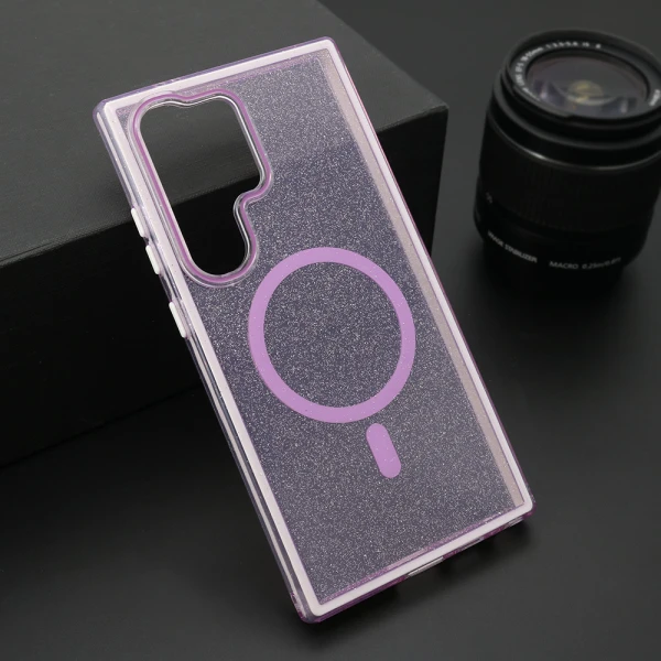 Futrola crystal magsafe za samsung s928b galaxy s24 ultra 5g ljubicasta