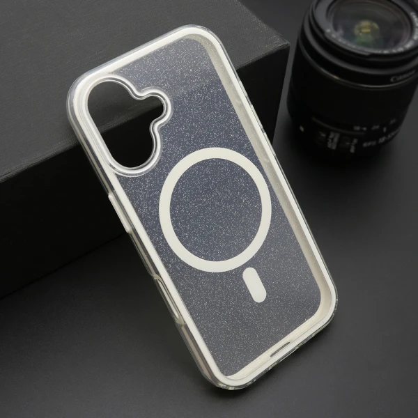 Futrola crystal magsafe za iphone 17 (6.3) bela
