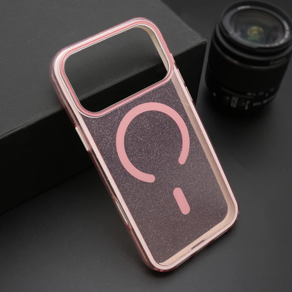Futrola crystal magsafe za iphone 17 pro max (6.9) roze