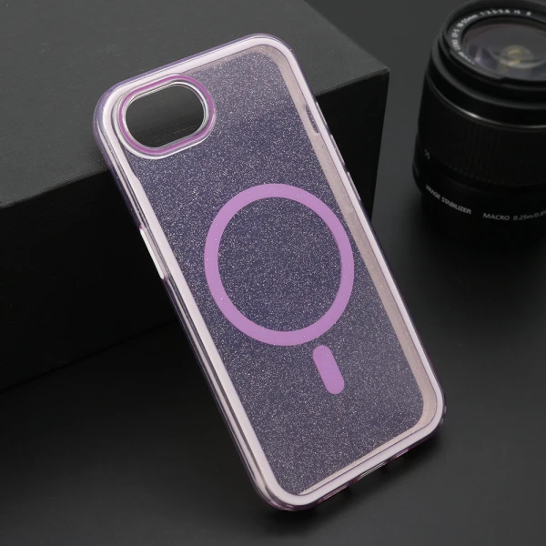 Futrola crystal magsafe za iphone 16e/17e (6.1) ljubicasta