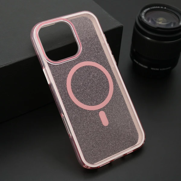 Futrola crystal magsafe za iphone 16 pro max (6.9) roze