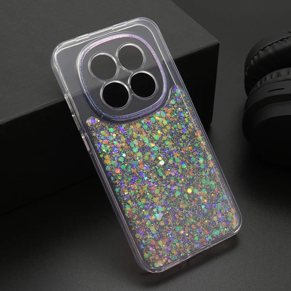 Futrola crystal glow za xiaomi redmi note 15 pro 5g ljubicasta