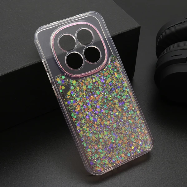 Futrola crystal glow za xiaomi redmi note 15 pro 5g roze
