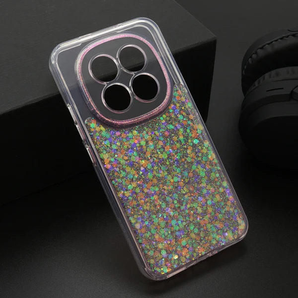 Futrola crystal glow za xiaomi redmi note 15 5g roze