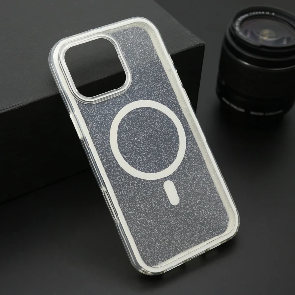 Futrola crystal magsafe za iphone 16 pro max (6.9) bela