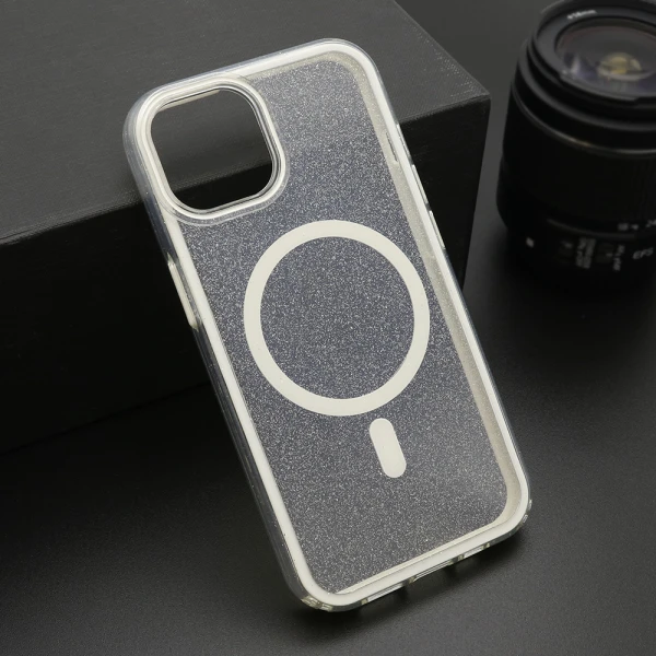 Futrola crystal magsafe za iphone 14 (6.1) bela