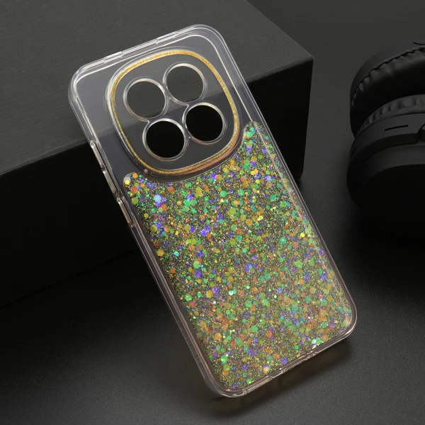 Futrola crystal glow za xiaomi redmi note 15 pro 5g narandzasta