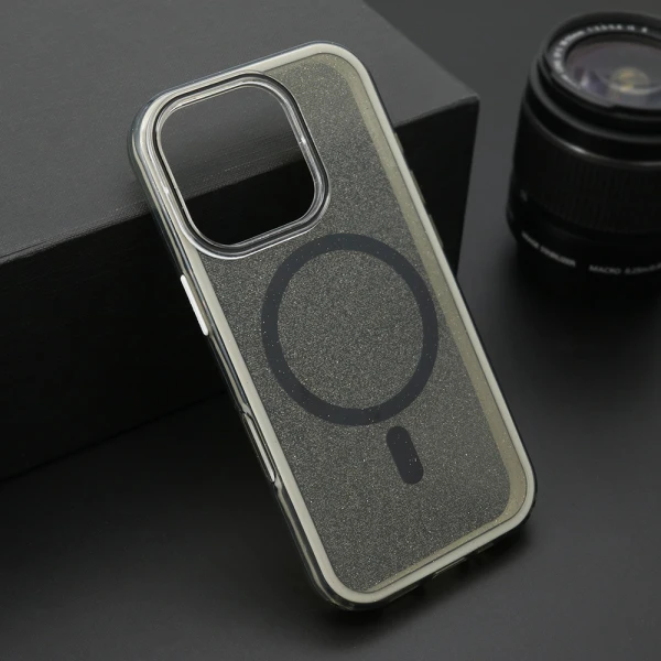 Futrola crystal magsafe za iphone 16 pro (6.3) crna