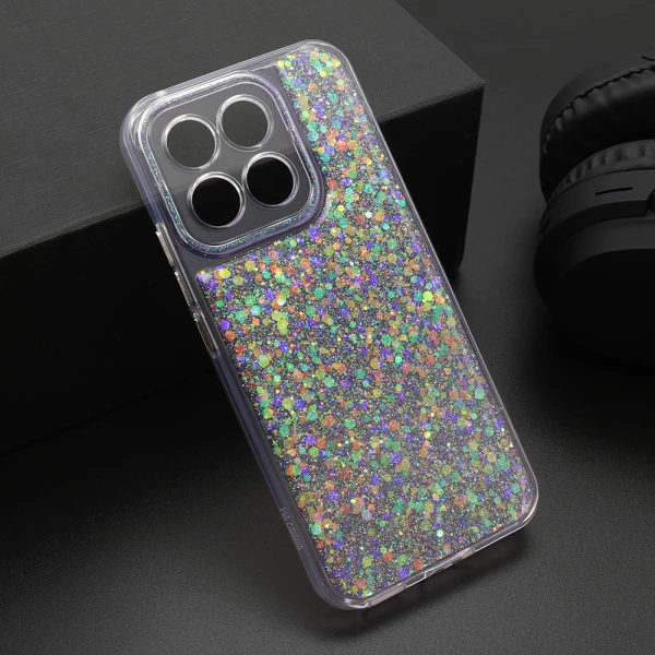 Futrola crystal glow za honor x8c ljubicasta
