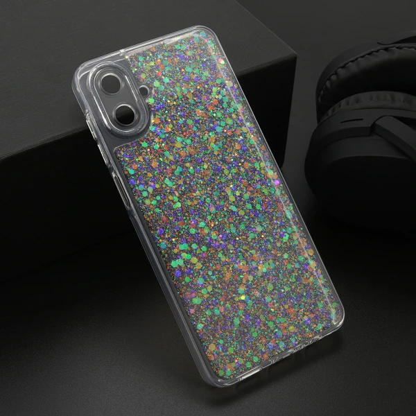 Futrola crystal glow za samsung a075f galaxy a07 srebrna