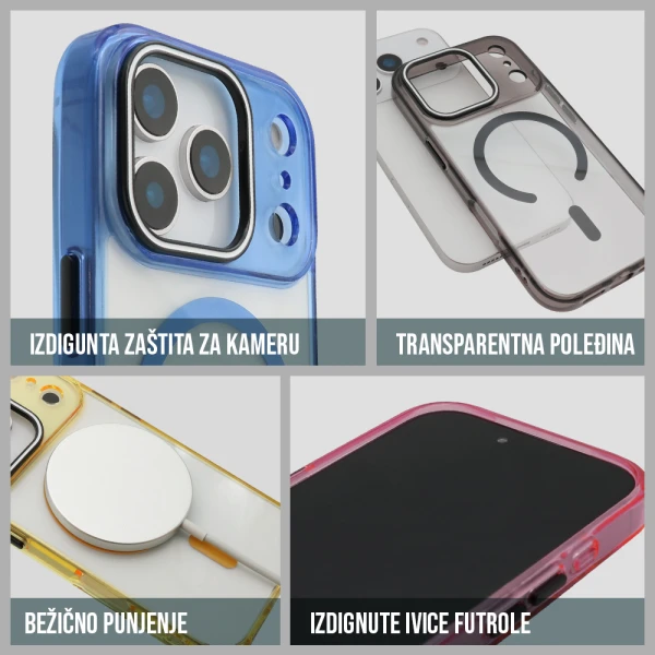 Futrola color ring magsafe za iphone 17 pro max (6.9) crna