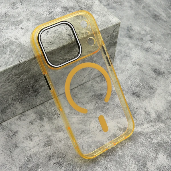 Futrola color ring magsafe za iphone 17 pro (6.3) narandzasta