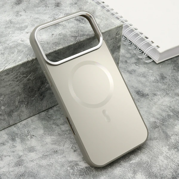 Futrola color metal magsafe za iphone 17 pro max (6.9) siva (big camera)
