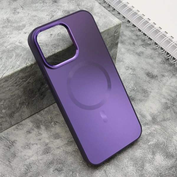 Futrola color metal magsafe za iphone 15 pro max (6.7) ljubicasta
