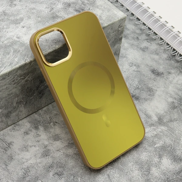 Futrola color metal magsafe za iphone 11 (6.1) zlatna