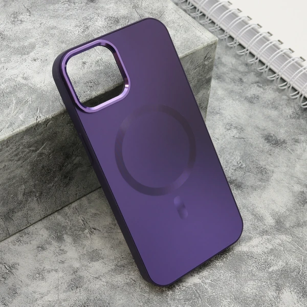 Futrola color metal magsafe za iphone 14 (6.1) ljubicasta