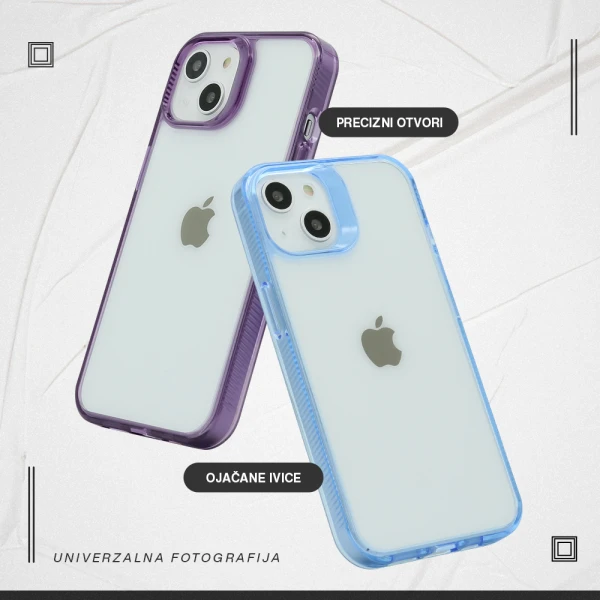 Futrola color frame za samsung a175f/a176b galaxy a17 4g/a17 5g srebrna (providna)