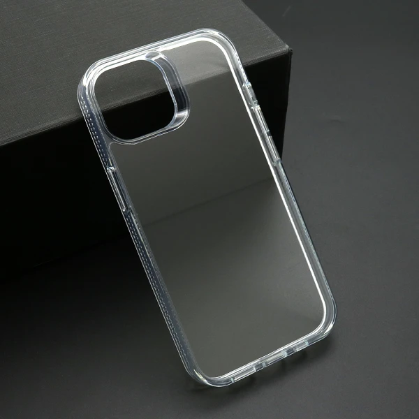 Futrola color frame za iphone 15 (6.1) srebrna (providna)