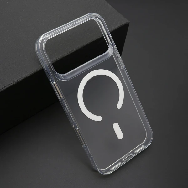 Futrola color frame magsafe za iphone 17 pro max (6.9) srebrna (providna)