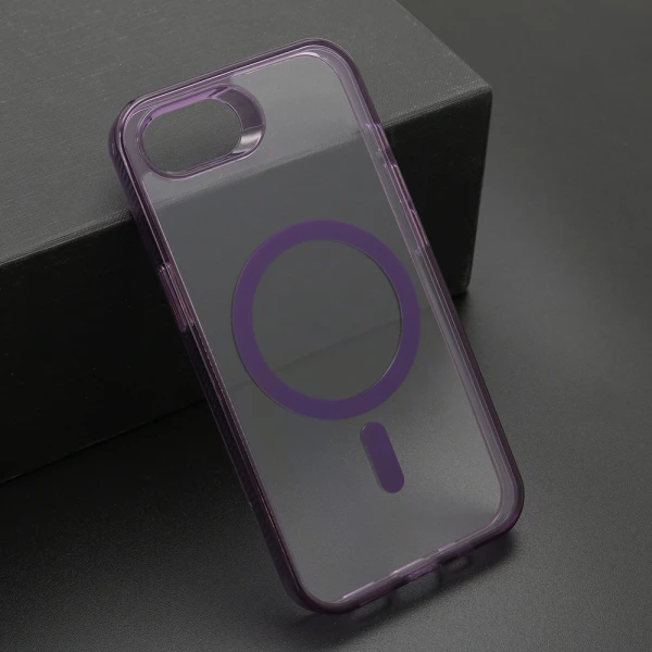 Futrola color frame magsafe za iphone 16e/17e (6.1) ljubicasta