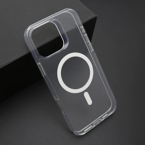 Futrola color frame magsafe za iphone 16 pro max (6.9) srebrna (providna)