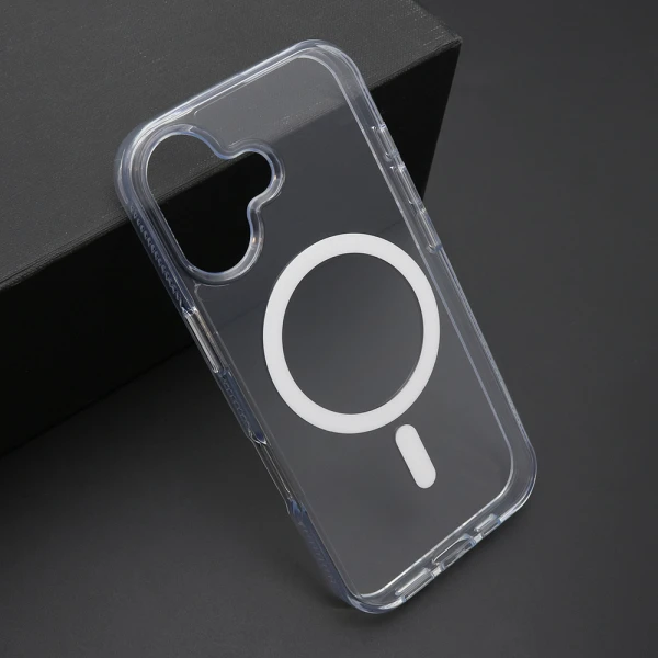 Futrola color frame magsafe za iphone 17 (6.3) srebrna (providna)