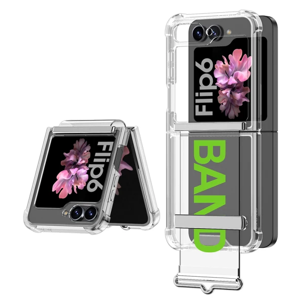 Futrola clear strap za samsung f741b/f761b galaxy z flip 6 5g/z flip 7 fe 5g zelena (gkk case)