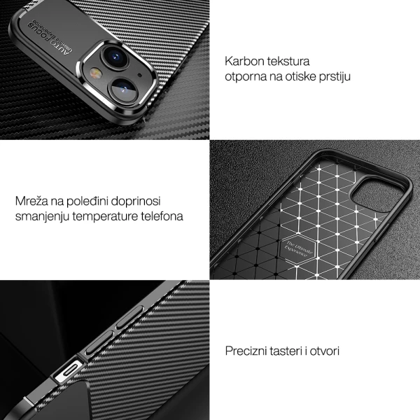 Futrola carbon za samsung a266b galaxy a26 5g crna
