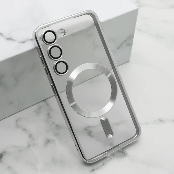 Futrola camera protect magsafe za samsung s911b galaxy s23 5g srebrna