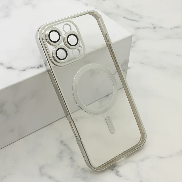 Futrola camera protect magsafe za iphone 16 pro max (6.9) srebrna
