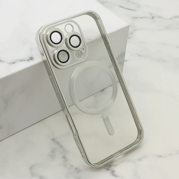 Futrola camera protect magsafe za iphone 16 pro (6.3) srebrna