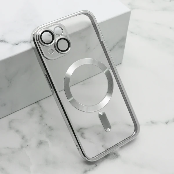 Futrola camera protect magsafe za iphone 14 (6.1) srebrna