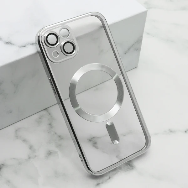 Futrola camera protect magsafe za iphone 15 (6.1) srebrna