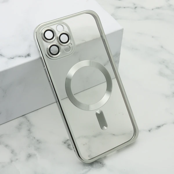 Futrola camera protect magsafe za iphone 12 pro max (6.7) srebrna