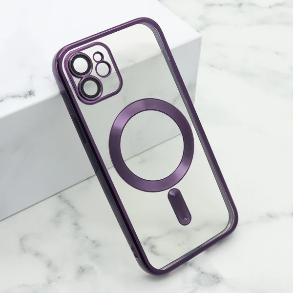 Futrola camera protect magsafe za iphone 12 (6.1) ljubicasta