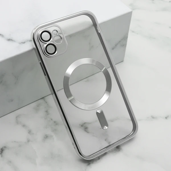 Futrola camera protect magsafe za iphone 11 (6.1) srebrna