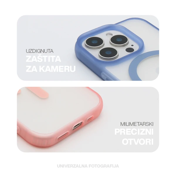 Futrola blurry magsafe za iphone 15 pro max (6.7) bela