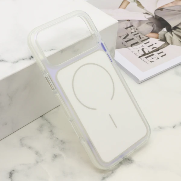 Futrola amber ring magsafe za iphone 17 pro max (6.9) bela