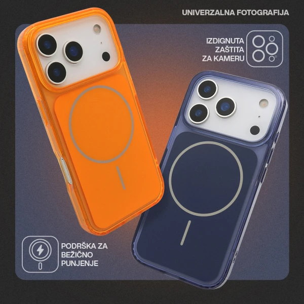 Futrola amber shine magsafe za iphone 17 pro max (6.9) bela