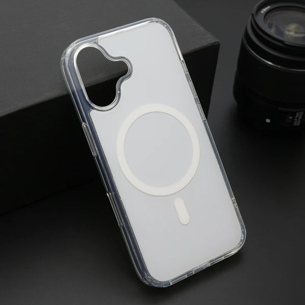 Futrola amber color magsafe za iphone 17 (6.3) bela