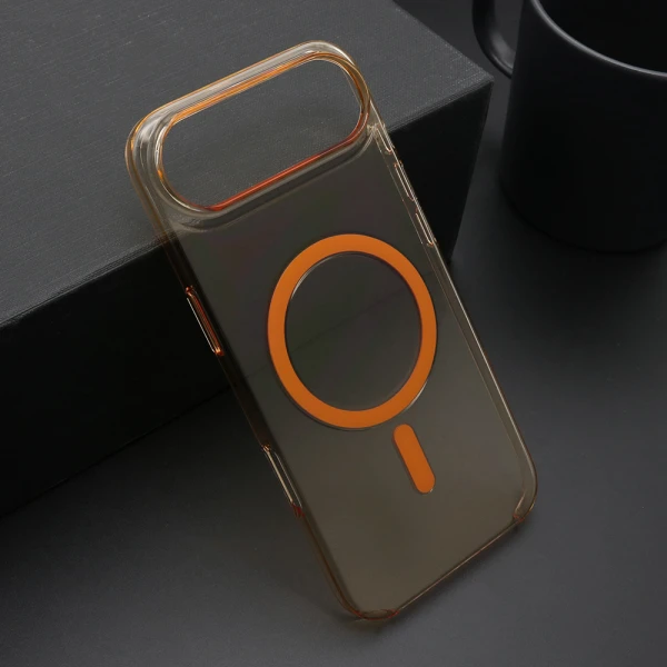 Futrola amber clear magsafe za iphone air (6.6) narandzasta