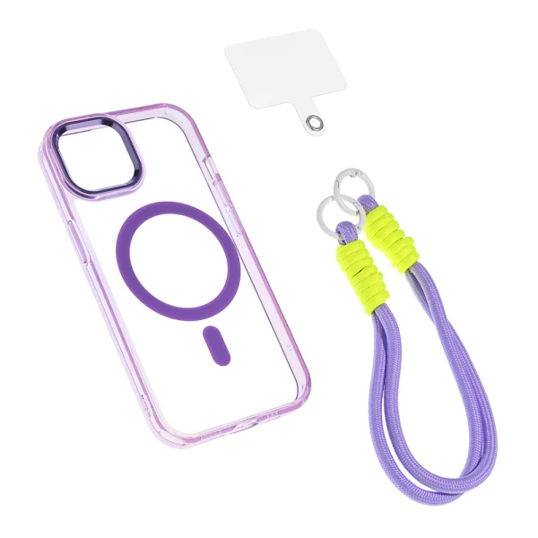 Torbica Magsafe Loop za iPhone 15 6.1 ljubicasta