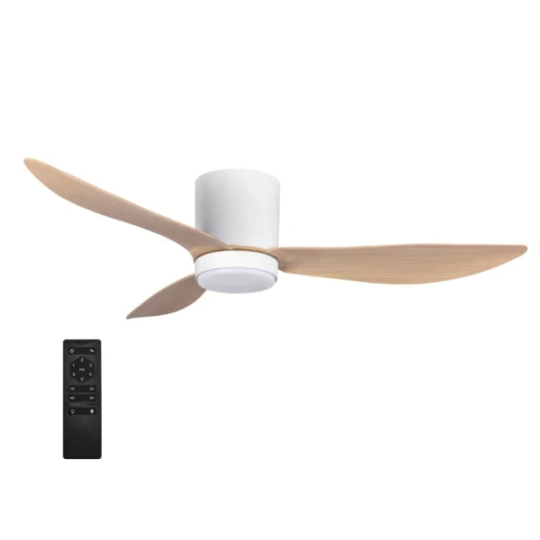 PROSTO plafonski vent. 132cm, 3 elise, LED svetlo