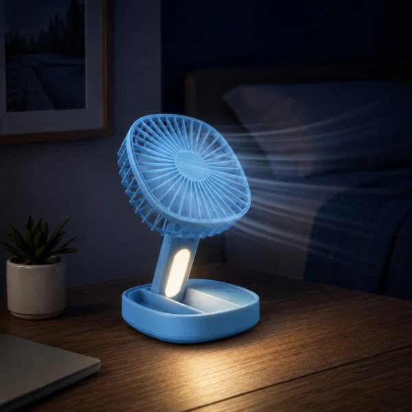 PROSTO plavi stoni USB mini ventilator
